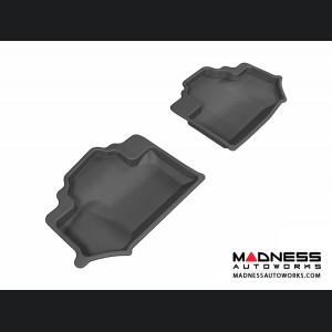 Jeep Wrangler Floor Mats (Set of 2) - Rear - Black by 3D MAXpider